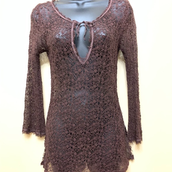 Anthropologie Tops - Anthropology Weston Wear Lace Top Sz M